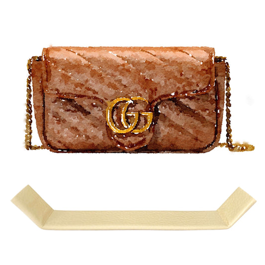 Base Shaper / Bag Insert Saver for GUCCI GG Marmont Matelasse Super Mini Bag